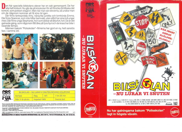 BILSKOLAN - NU LURAR VI SNUTEN-  nypremiär (vhs-omslag)