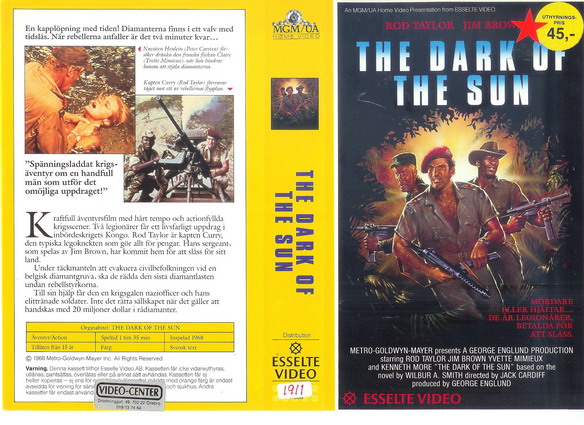 11838 DARK OF THE SUN (vhs)