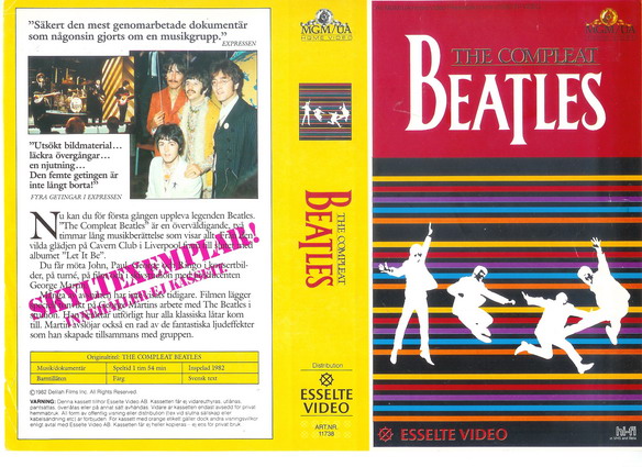 COMPLEAT BEATLES (Vhs-Omslag)