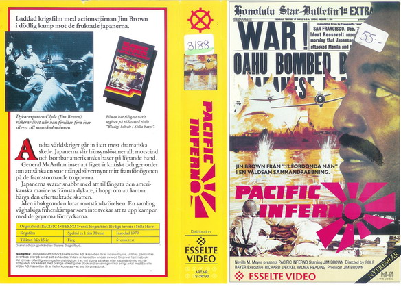 PACIFIC INFERNO (Vhs-Omslag)