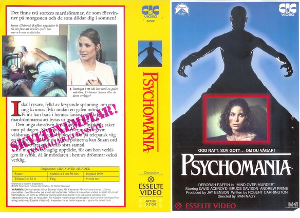 PSYCHOMANIA (Vhs-Omslag)