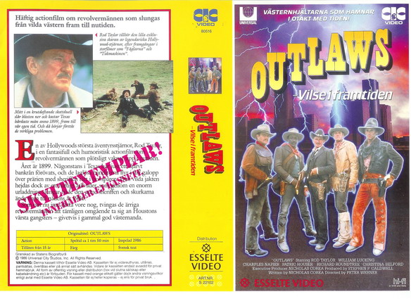 OUTLAWS-vilse i framtiden (Vhs-Omslag)