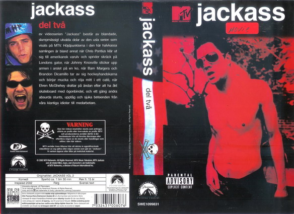 JACKASS DEL 2 (Vhs-Omslag)