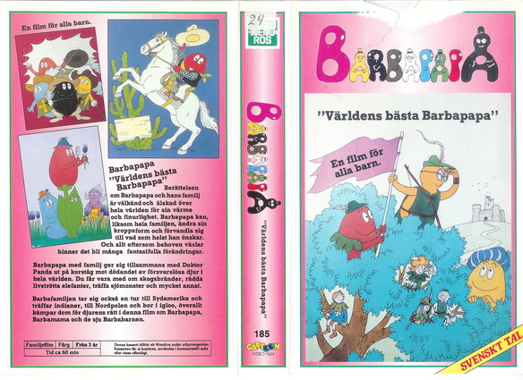 185 BARBAPAPA: VÄLRDENS BÄSTA BARBAPAPA (VHS)