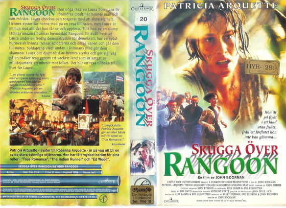 SKUGGA ÖVER RANGOON (VHS)