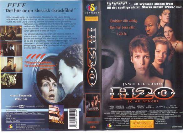 HALLOWEEN - 20 ÅR SENARE (vhs-omslag)