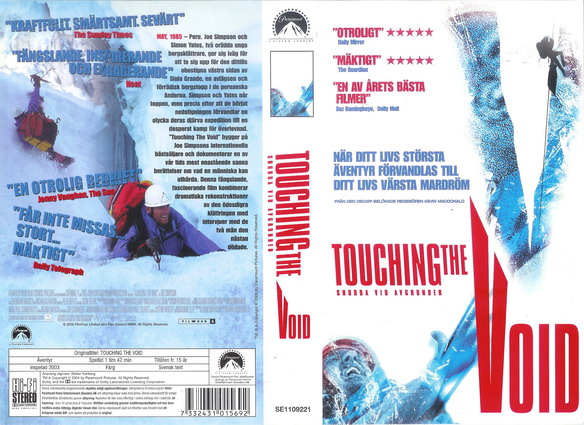 TOUCHING THE VIOD(vhs-omslag)