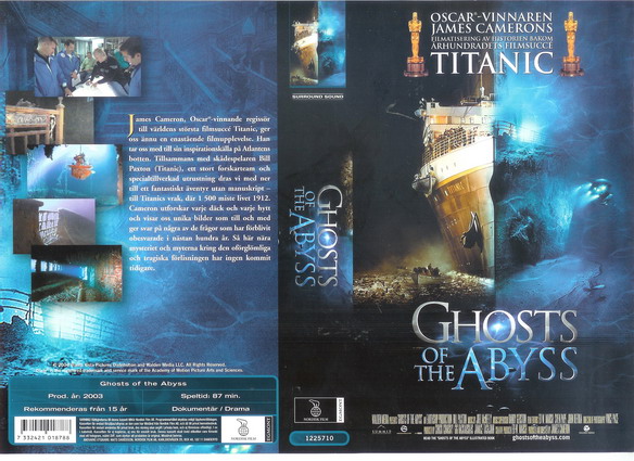 GHOSTS OF THE ABYSS (Vhs-Omslag)