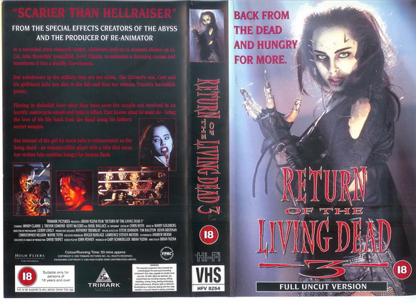 RETURN OF THE LIVING DEAD 3 (UK-IMPORT) (VHS)