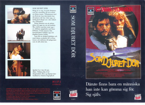 25171 SOM DJURET DÖR (VHS)