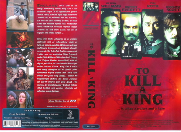 TO KILL A KING  (Vhs-Omslag)
