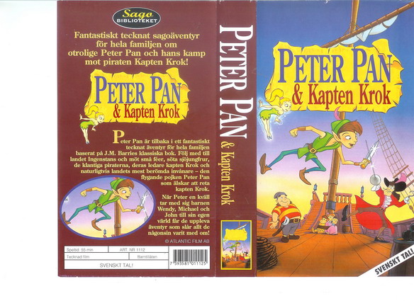 PETER PAN & KAPTEN KROK(Vhs-Omslag)