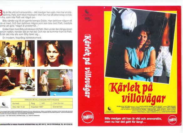 KÄRLEK PÅ VILLOVÄGAR (vhs-omslag)