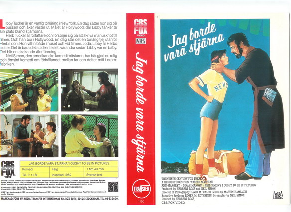 JAG BORDE VARA STJÄRNA (vhs-omslag)