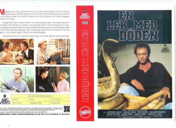 EN LEK MED DÖDEN (vhs-omslag)
