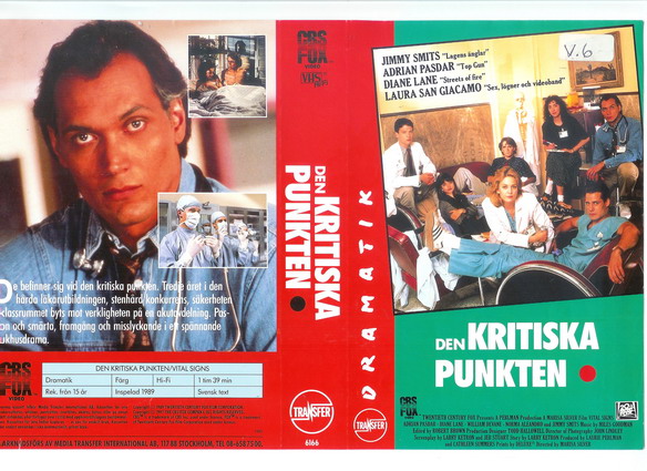 DEN KRITISKA PUNKTEN (vhs-omslag)