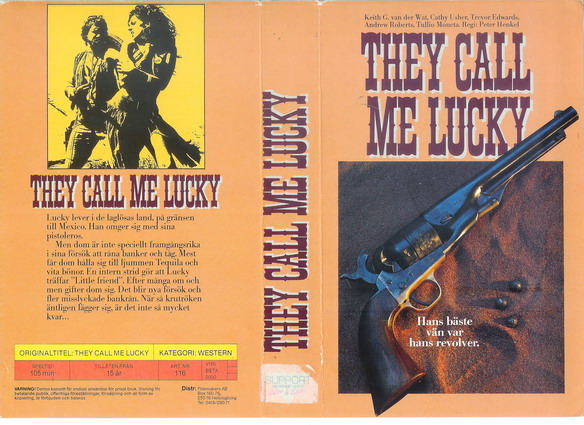 THEY CALL ME LUCKY(Vhs-Omslag)