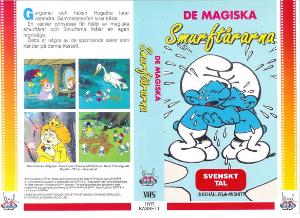 DE MAGISKA SMURFTÅRAR (VHS)