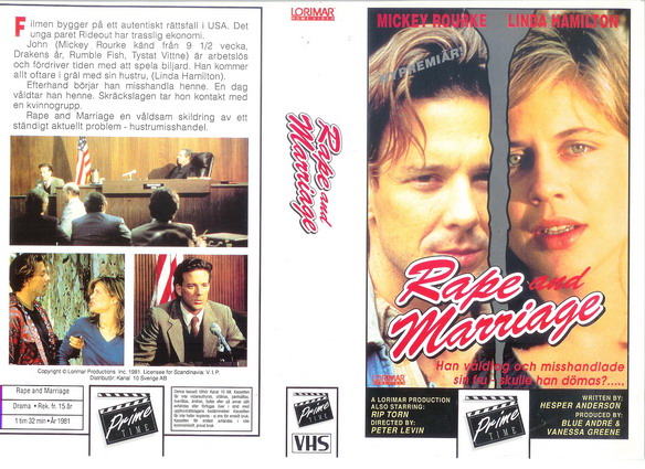 RAPE AND MARRIAGE (vhs)