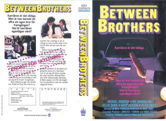 BETWEEN BROTHERS(vhs omslag)