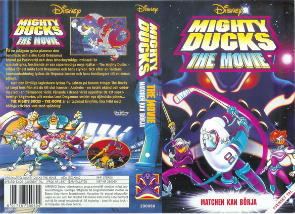 MIGHTY DUCKS-THE MOVIE (Vhs-Omslag)