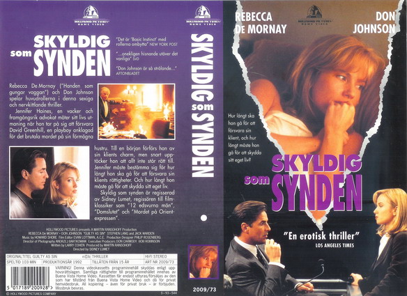 2009/73 SKYLDIG SOM SYNDEN (VHS)