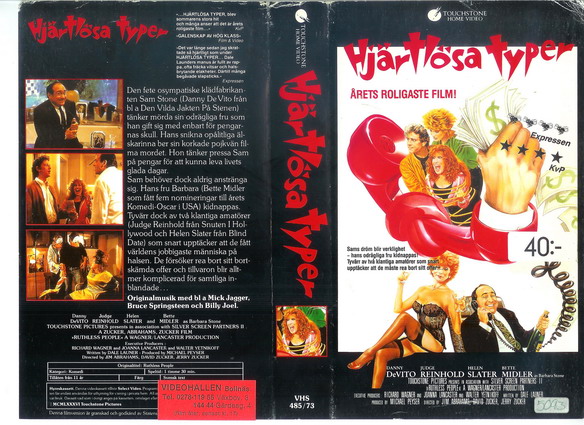 485/73 HJÄRTLÖSA TYPER (VHS)
