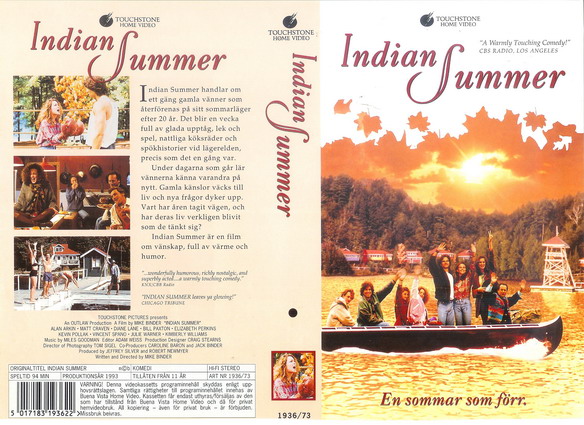 INDIAN SUMMER (vhs-omslag)