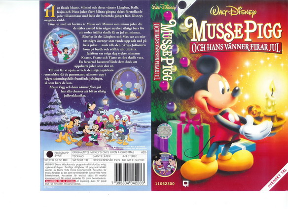 MUSSE PIGG OCH HANS VÄNNER FIRAR JUL (VHS)