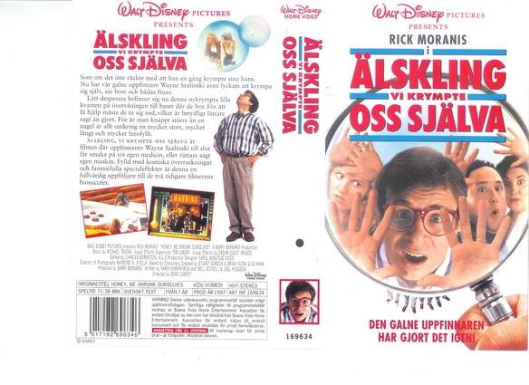 ÄLSKLING VI KRYMPTE OSS SJÄLVA (VHS)