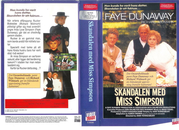 26298 SKANDALEN MED MISS SIMPSON (VHS)