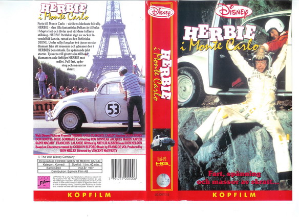 HERBIE I MONTE CARLO (VHS)
