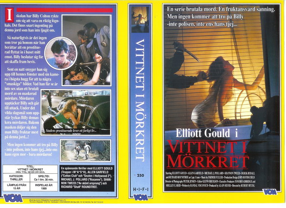 250 Vittnet I Mörkret (VHS)