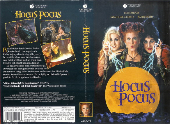 4192/73 HOCUS POCUS (VHS)