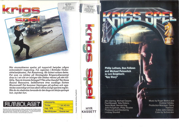 KRIGS SPEL (VHS) svart