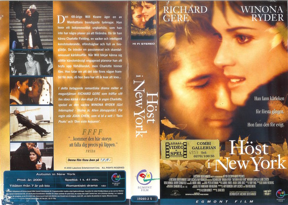 HÖST I NEW YORK (Vhs-Omslag)