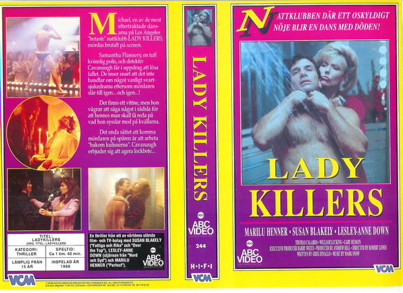 LADY KILLERS  (Vhs omslag)