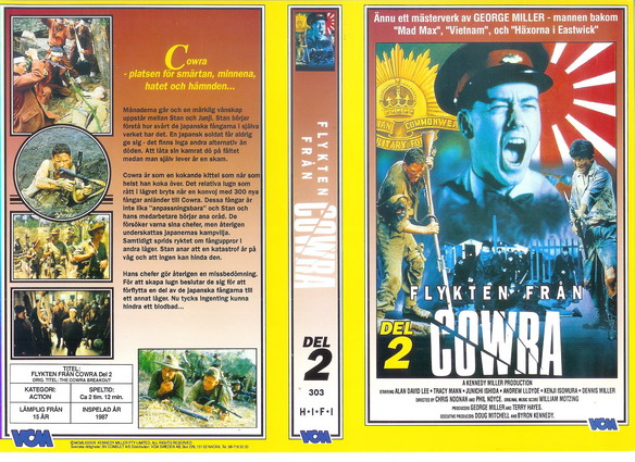 FLYKTEN FRÅN COWRA DEL 2  (Vhs omslag)