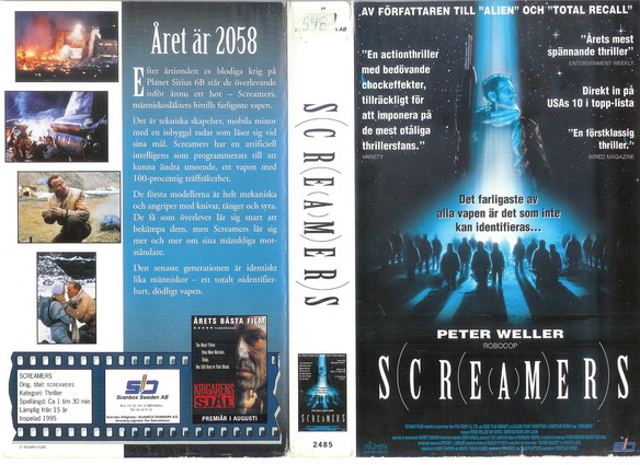 2485 SCREAMERS (VHS)