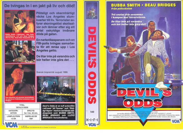 Devil's Odds-tecknat  (Vhs omslag)
