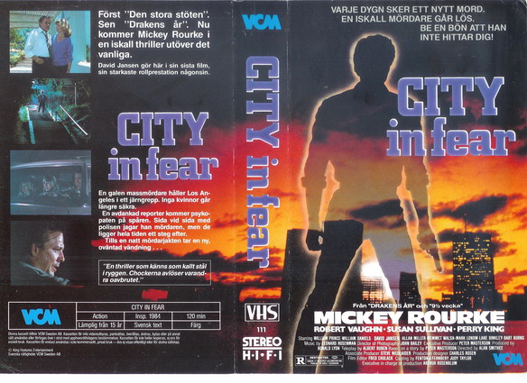 CITY IN FEAR  (Vhs omslag)