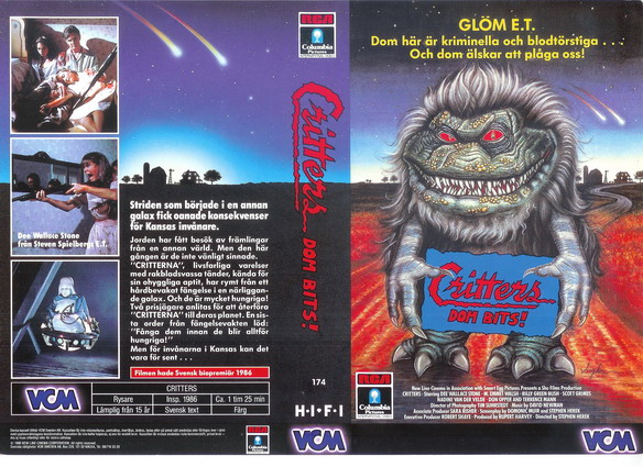 CRITTERS  (Vhs omslag)