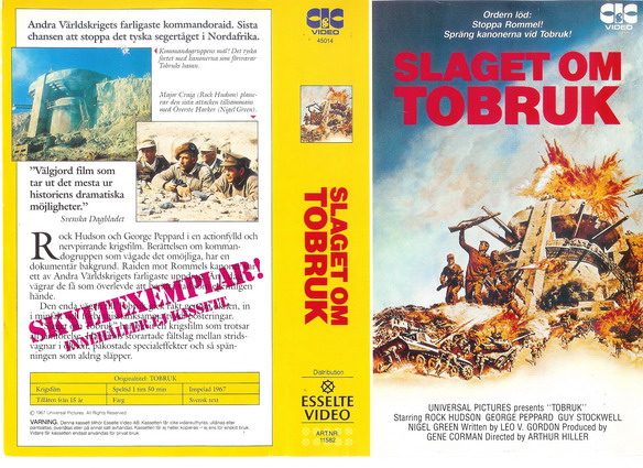 SLAGET OM TOBRUK (Vhs-Omslag)