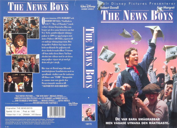 NEWS BOYS (Vhs-Omslag)