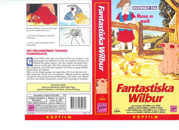 FANTASTISKA WILBUR (VHS) RÖD