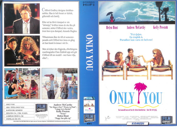 ONLY YOU (Vhs-Omslag)