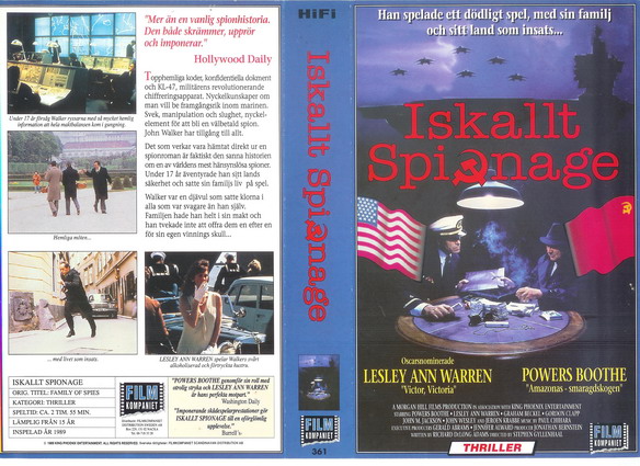 ISKALLT SPIONAGE (Vhs-Omslag)