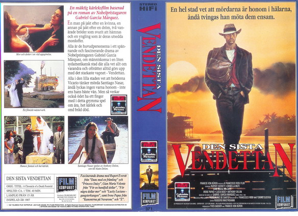 371 DEN SISTA VENDETTAN (VHS)