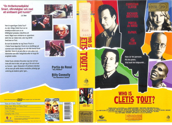 WHO IS CLETIS TOUT? (vhs-omslag)