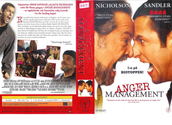 ANGER MANAGEMENT (vhs-omslag)